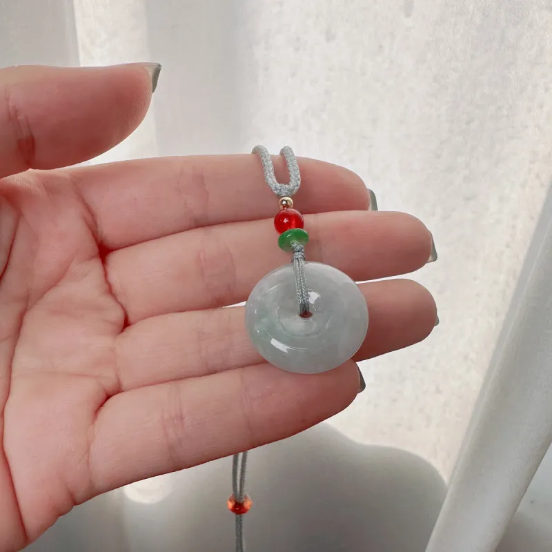 Linguanying Jadeite Pendants Unisex-7