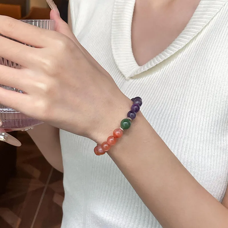Linguanying Southern Red Agate Bracelets Women's-1