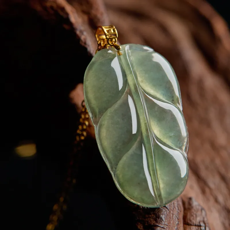 Linguanying Glutinous Jade Jadeite Pendants Women's-5