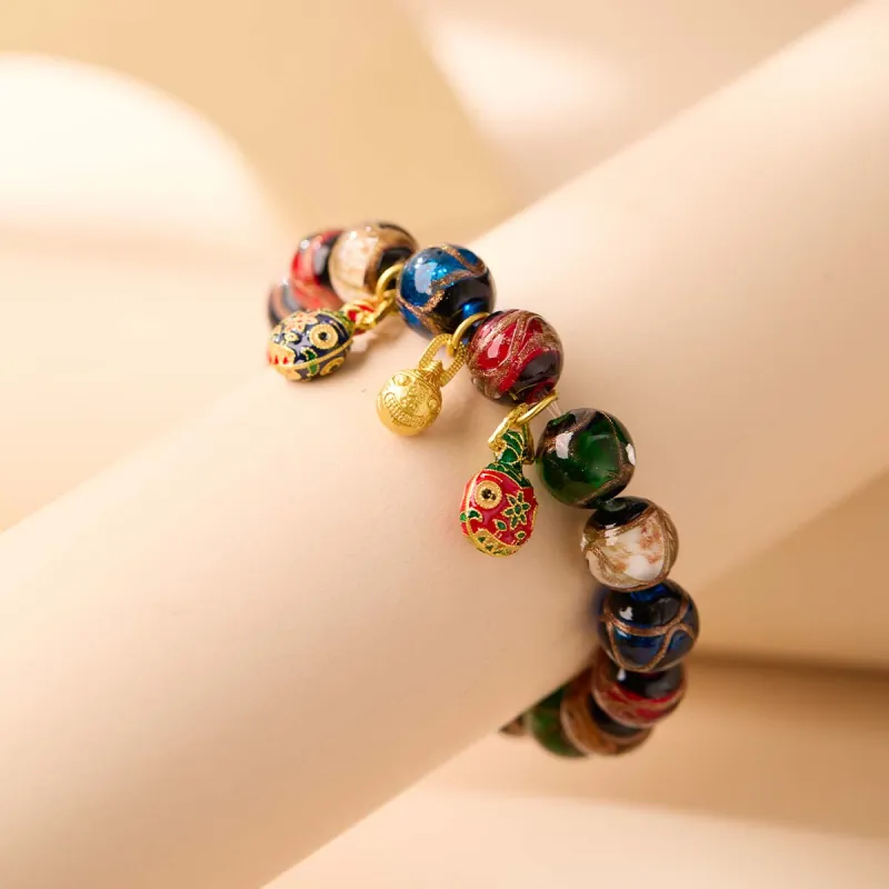 Linguanying Colored Glaze Jade Bracelets Unisex-26