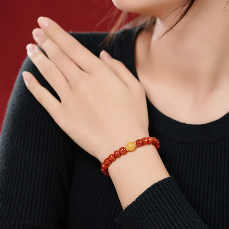 Linguanying Southern Red Agate Jade Bracelets Women's-1