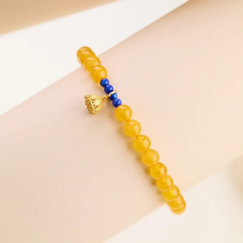 Linguanying Beeswax Fine Jade Bracelets Women's-5
