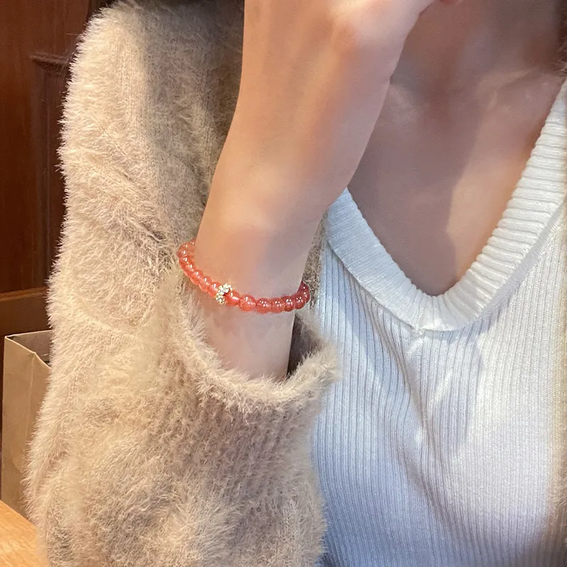 Linguanying Southern Red Agate Bracelets Women's-5