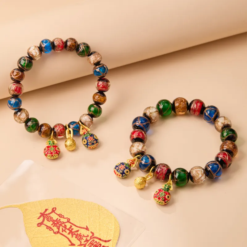 Linguanying Colored Glaze Jade Bracelets Unisex-7