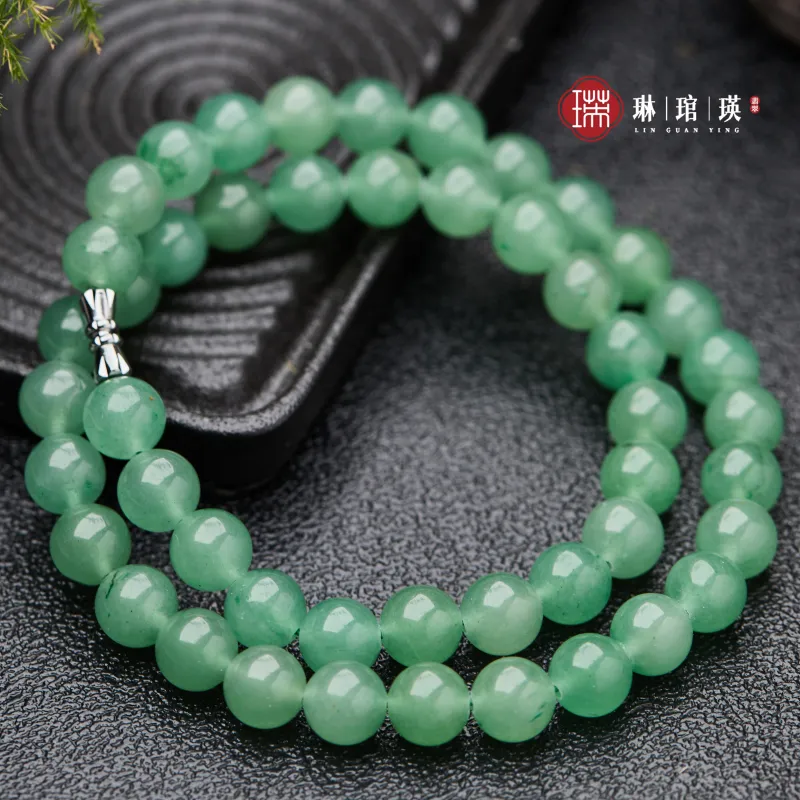 Linguanying Natural Aventurine Necklaces Women's-3
