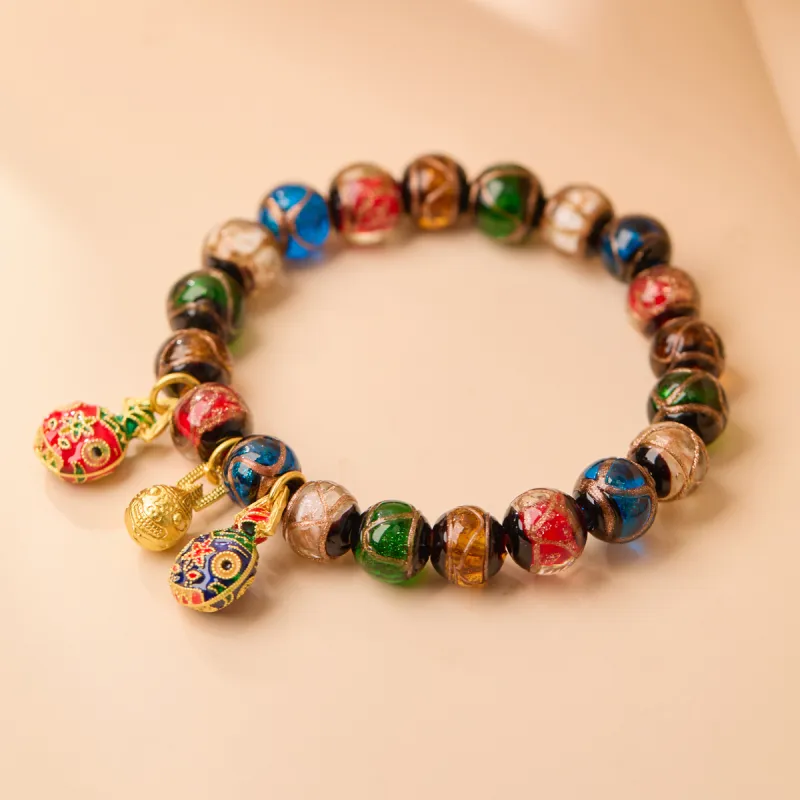 Linguanying Colored Glaze Jade Bracelets Unisex-15