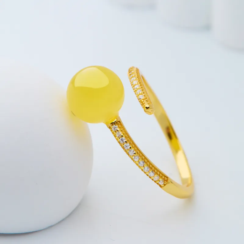 Linguanying Fine Jade Rings Women's-1