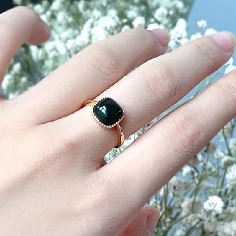 Linguanying Rings Green Jade Women's-4