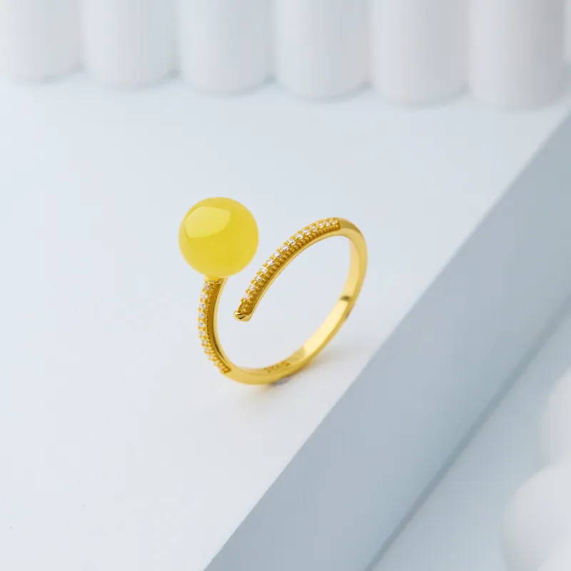 Linguanying Fine Jade Rings Women's-2