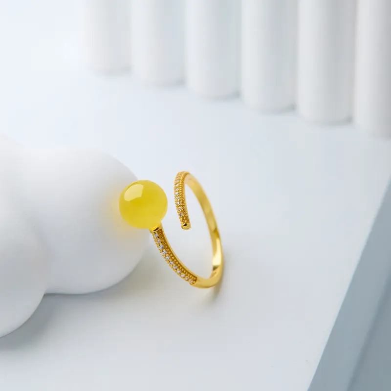 Linguanying Fine Jade Rings Women's-4