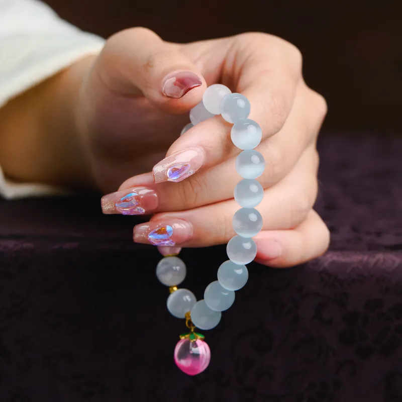 Linguanying Cat's Eye Stone Bracelets Women's-3