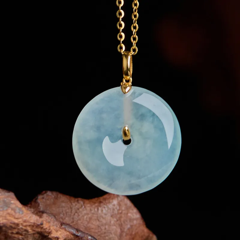 Linguanying Glutinous Jade Jadeite Pendants Women's-2