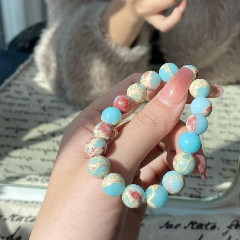 Linguanying Shoushan Stone Jade Bracelets Men's-10