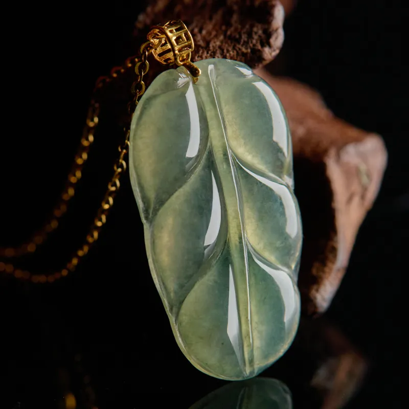 Linguanying Glutinous Jade Jadeite Pendants Women's-3
