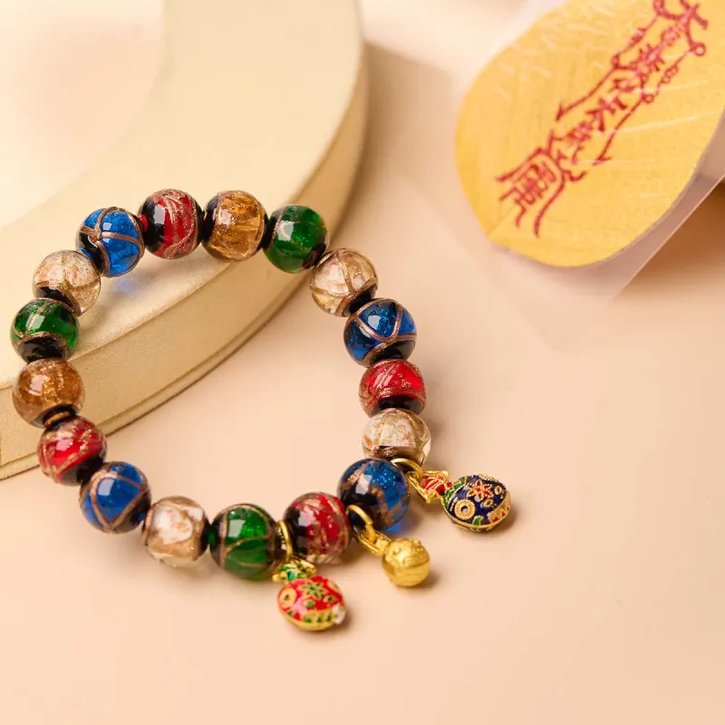 Linguanying Colored Glaze Jade Bracelets Unisex-27