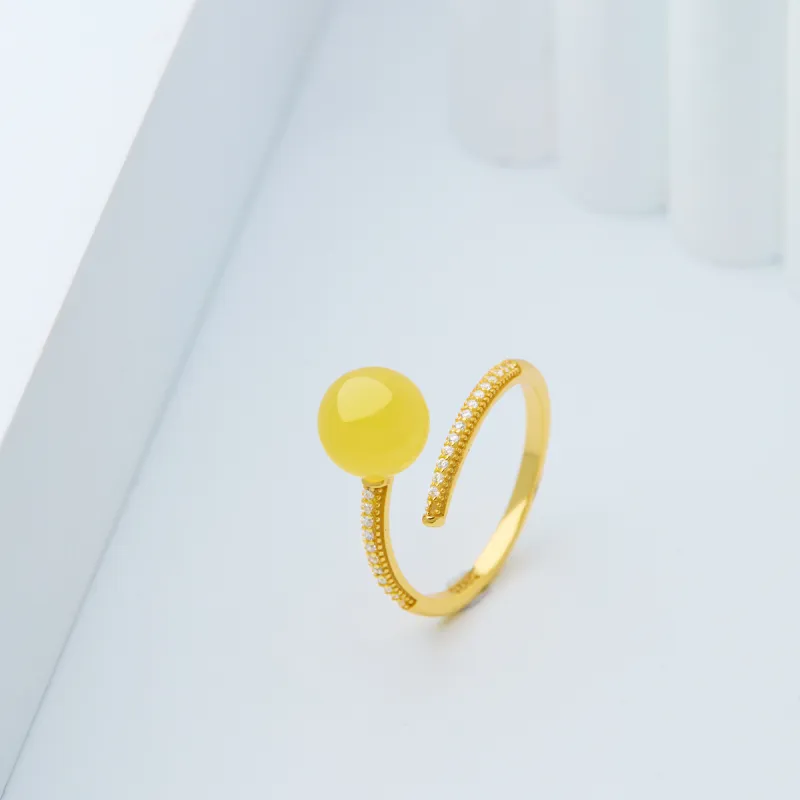 Linguanying Fine Jade Rings Women's-3