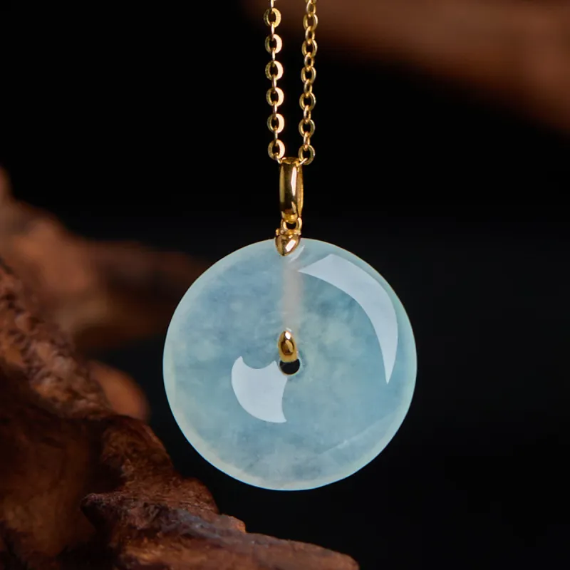 Linguanying Glutinous Jade Jadeite Pendants Women's-3