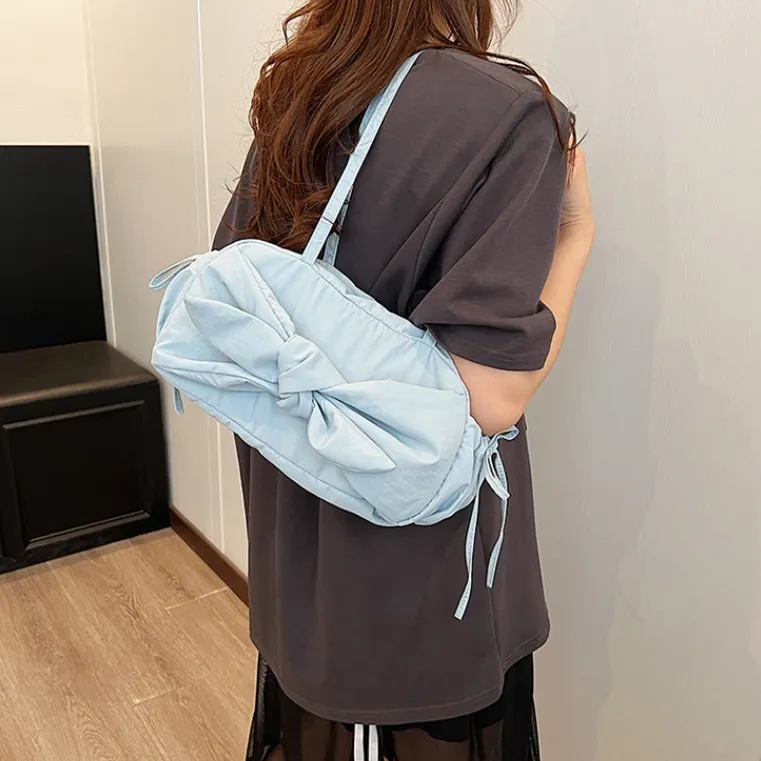 S.REPHEN Nylon Shoulder Bag Handbags Shoulder Bags Regular Women's Black Ecru Blue Silver-7