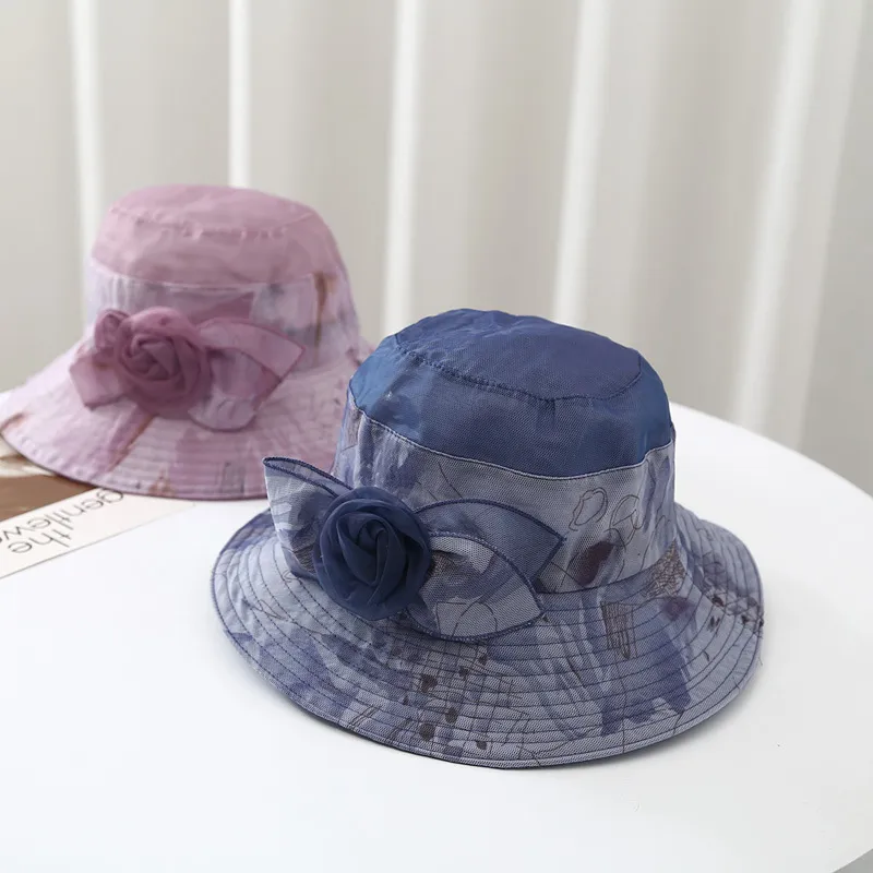 MEETSUNNY Gauze Sun Protection Hats Women's-3