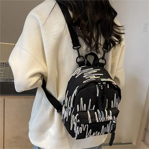 S.REPHEN Fabric Backpack Women's Pink. Yellow-1