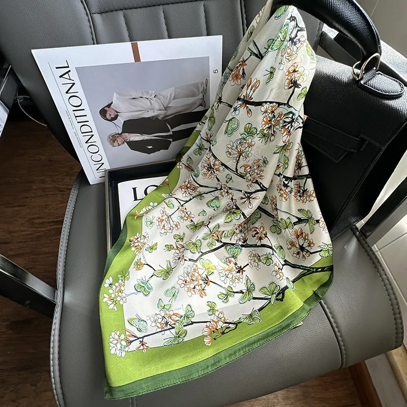 MEETSUNNY 100% Mulberry Silk Silk Scarves Women's-3