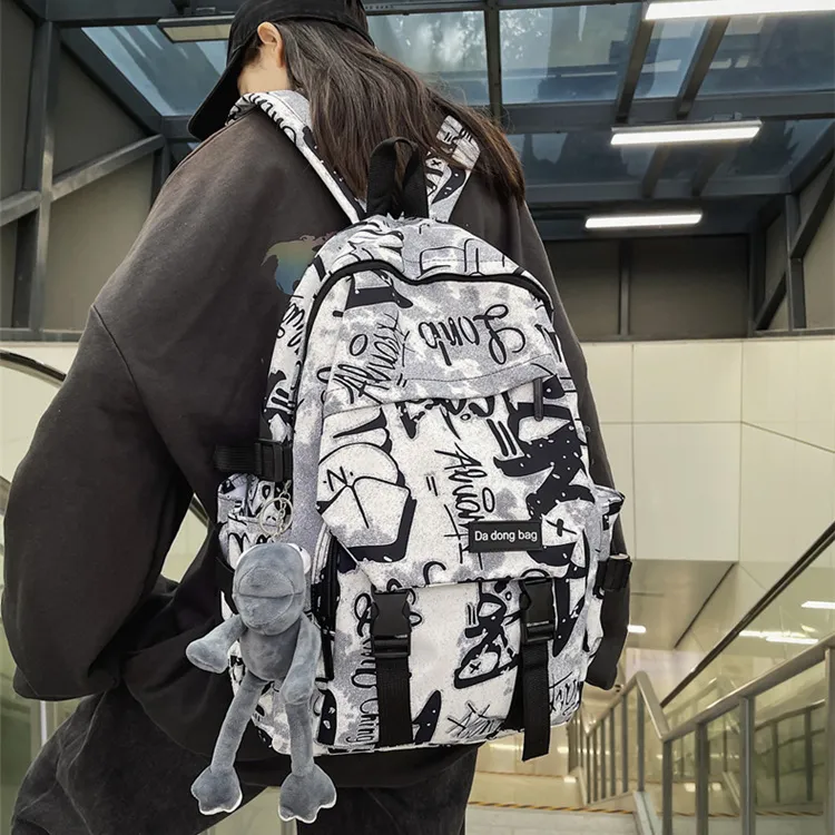 S.REPHEN Nylon Backpack Unisex Multicolor-5