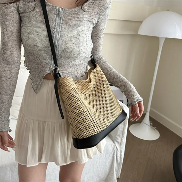 S.REPHEN Straw Woven Crossbody Bag, Shoulder Bag Women's Multicolor-1