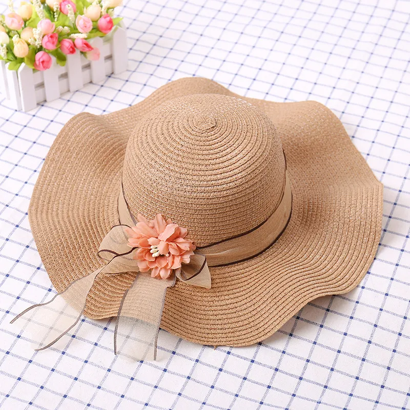 MEETSUNNY Straw Woven Sun Protection Hats Women's-5