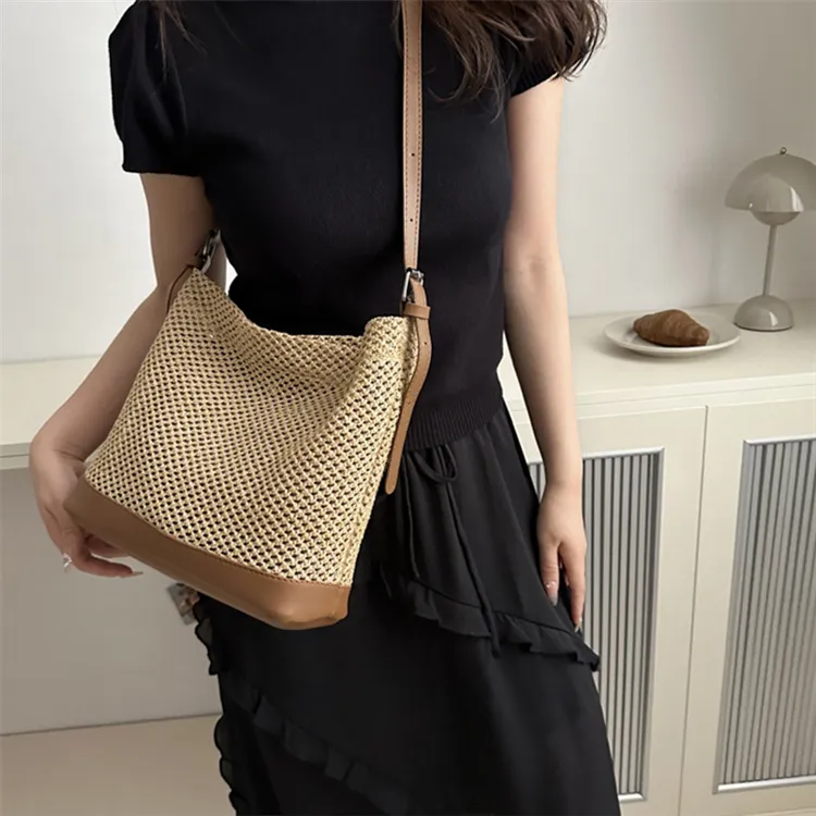 S.REPHEN Straw Woven Crossbody Bag, Shoulder Bag Women's Multicolor-7
