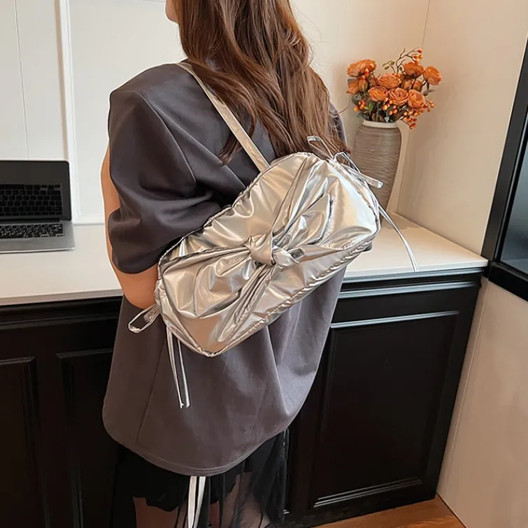 S.REPHEN Nylon Shoulder Bag Handbags Shoulder Bags Regular Women's Black Ecru Blue Silver-10