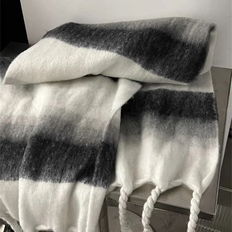 MEETSUNNY Polyester Knit Scarves Unisex-1