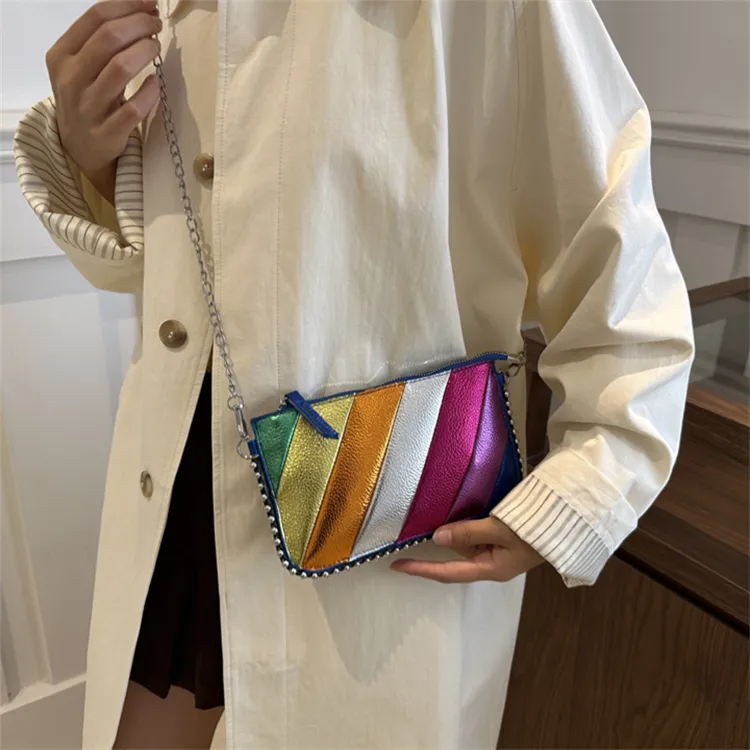 S.REPHEN PU Shoulder Bag Small Size Unisex Multicolor-2