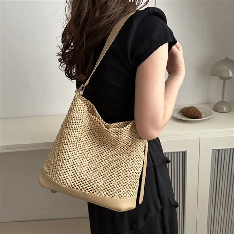 S.REPHEN Straw Woven Crossbody Bag, Shoulder Bag Women's Multicolor-5