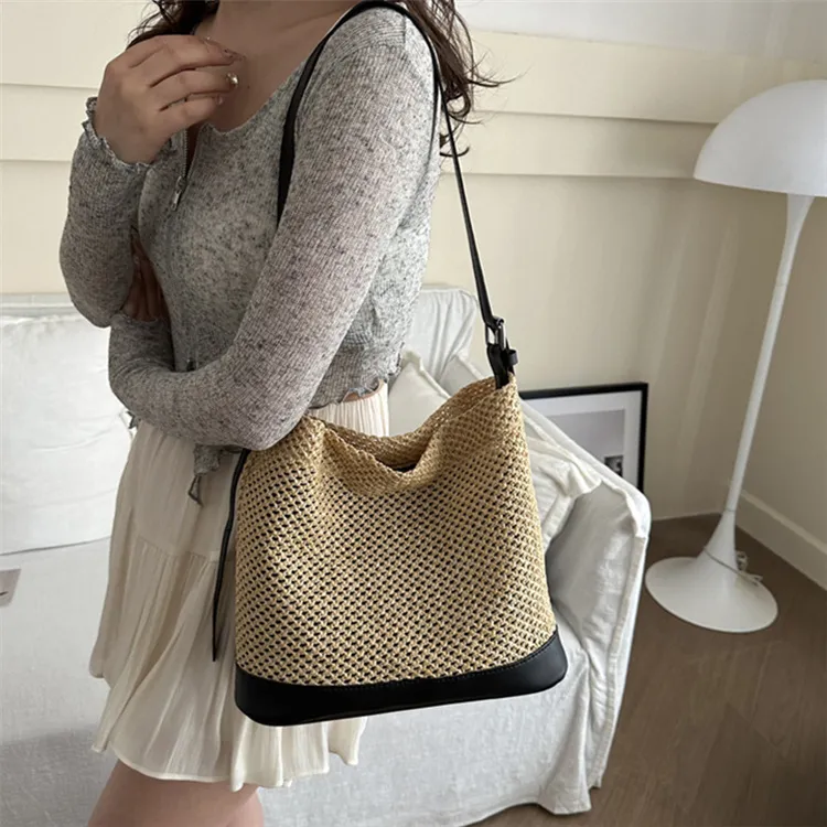 S.REPHEN Straw Woven Crossbody Bag, Shoulder Bag Women's Multicolor-2