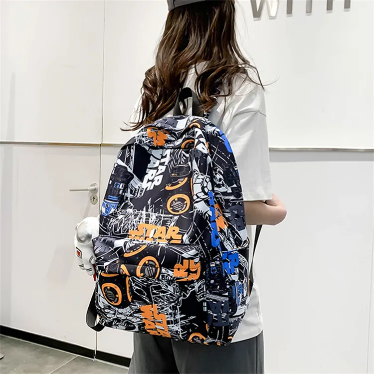 S.REPHEN Nylon Backpack Regular Unisex Multicolor-3