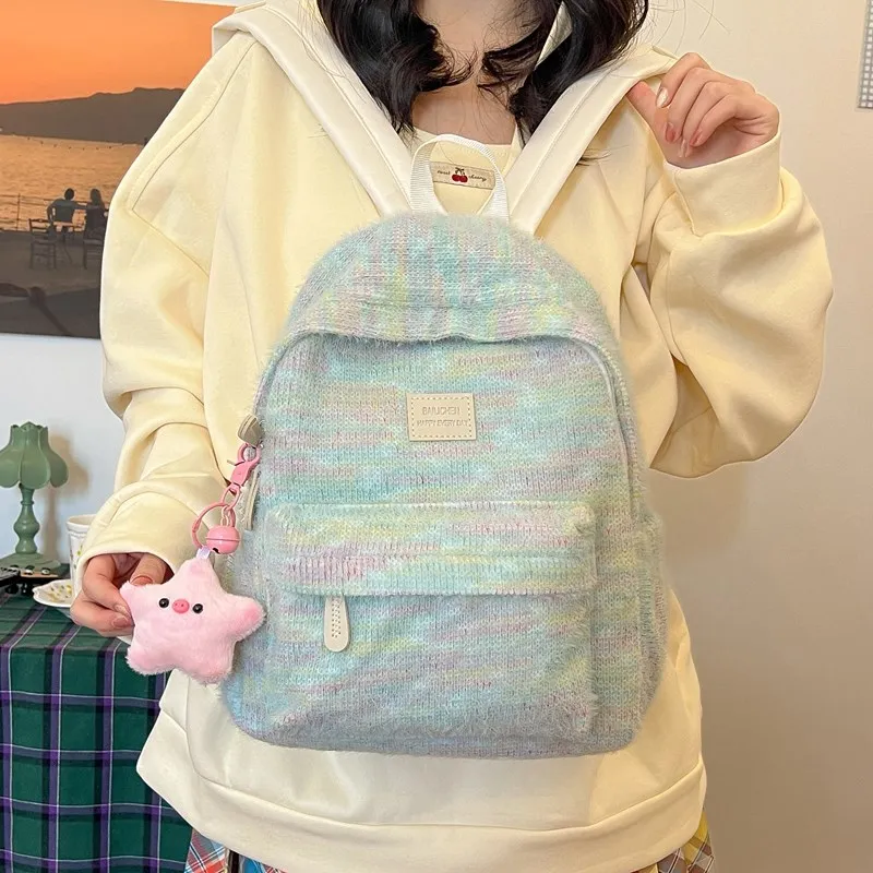S.REPHEN Nylon Backpack Regular Women's Ecru/Beige Yellow/Turquoise/White Pink-2
