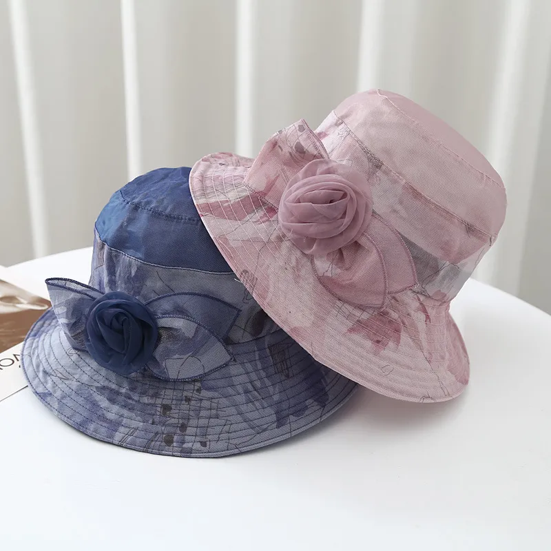 MEETSUNNY Gauze Sun Protection Hats Women's-5