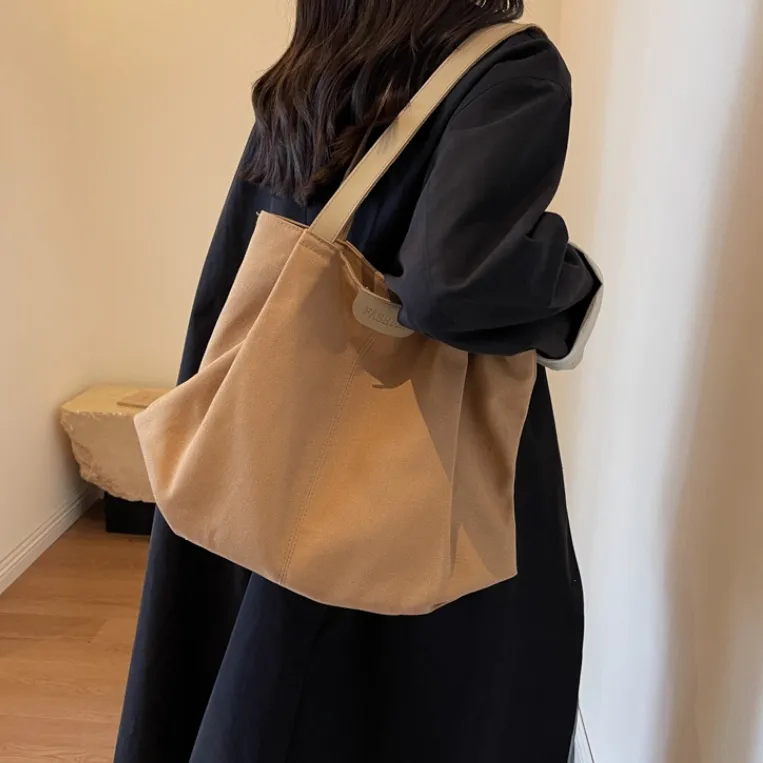 S.REPHEN Canvas Shoulder Bag Regular Unisex Black-5