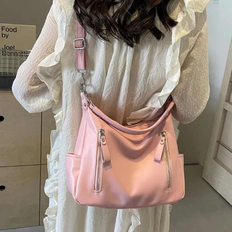 S.REPHEN PU Tote Crossbody Bag, Shoulder Bag Regular Women's Pink/Black-4