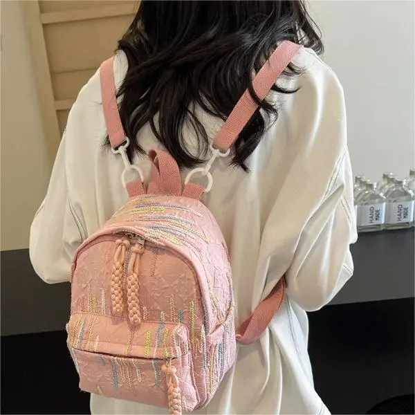 S.REPHEN Fabric Backpack Women's Pink. Yellow-13