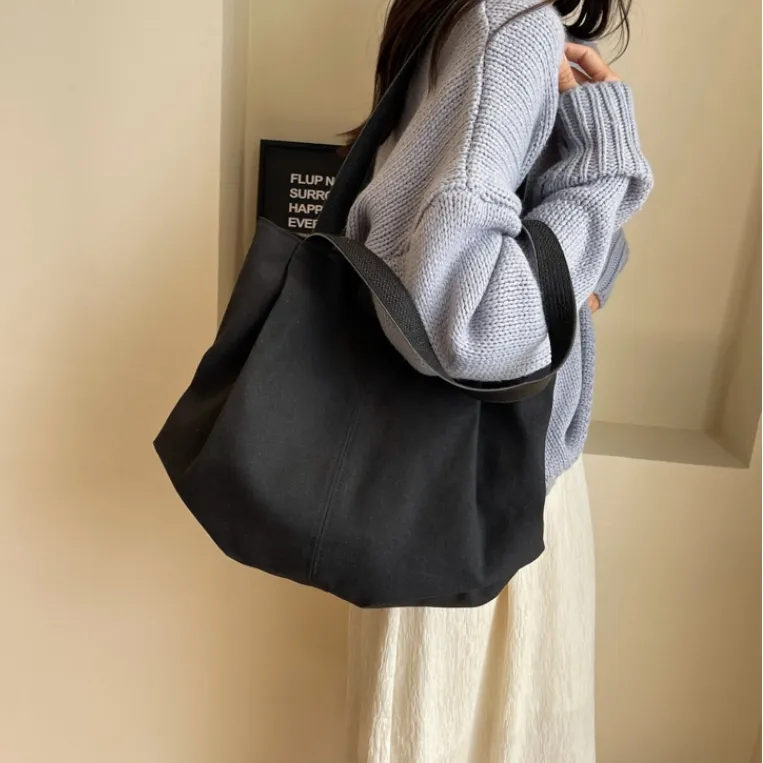 S.REPHEN Canvas Shoulder Bag Regular Unisex Black-9