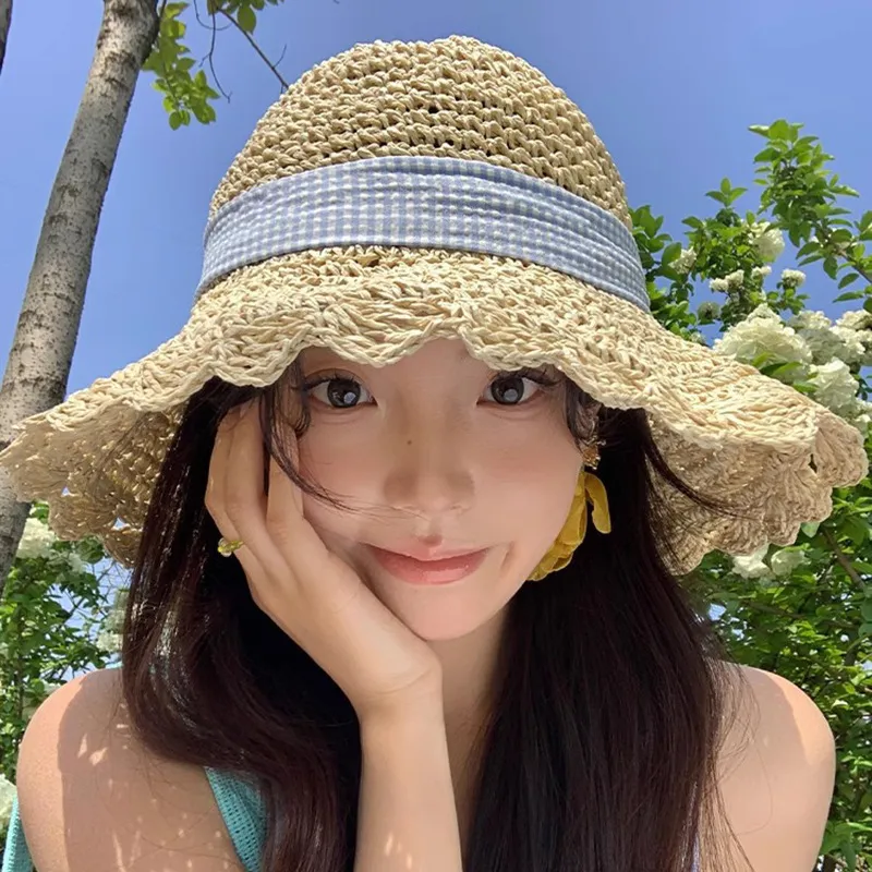 MEETSUNNY Paper Bucket Hats Women's-1