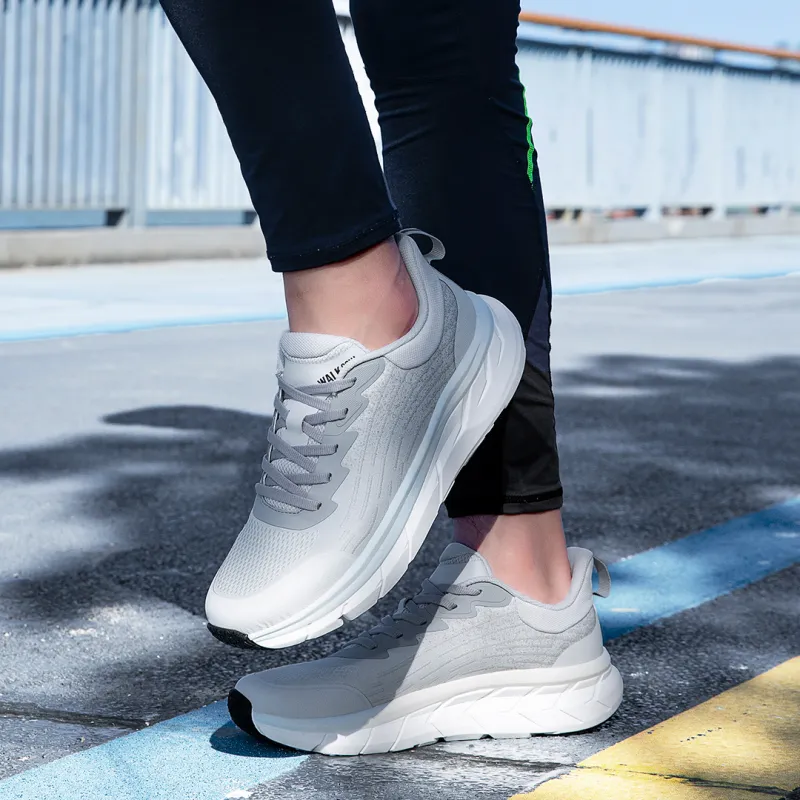 WALK SOUL Cushioning Height Increasing Wear-Resistant Lightweight Breathable Slip-Resistant Low-Top Running Shoes Men's-2