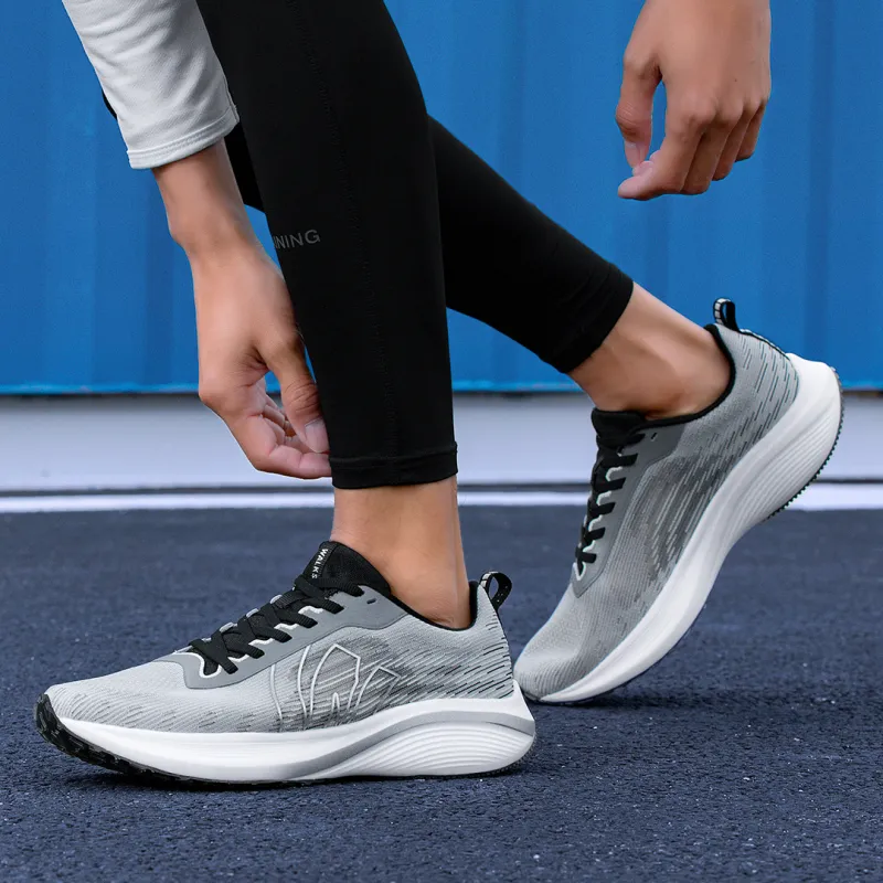 WALK SOUL Cushioning Coverage Rebound Wear Resistant Lightweight Breathable Slip Resistant Low Top Running Shoes Unisex-5
