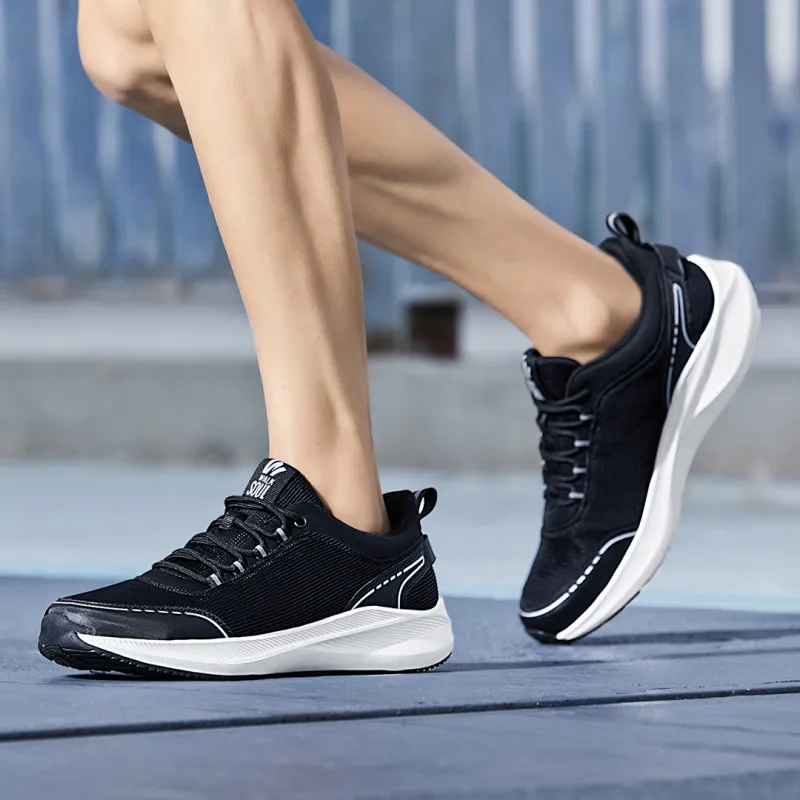 WALK SOUL Cushioning Coverage Rebound Wear-Resistant Lightweight Breathable Low-Top Running Shoes Men's-7