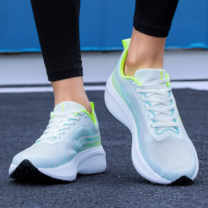 WALK SOUL Cushioning Coverage Rebound Wear Resistant Lightweight Breathable Slip Resistant Low Top Running Shoes Unisex-12