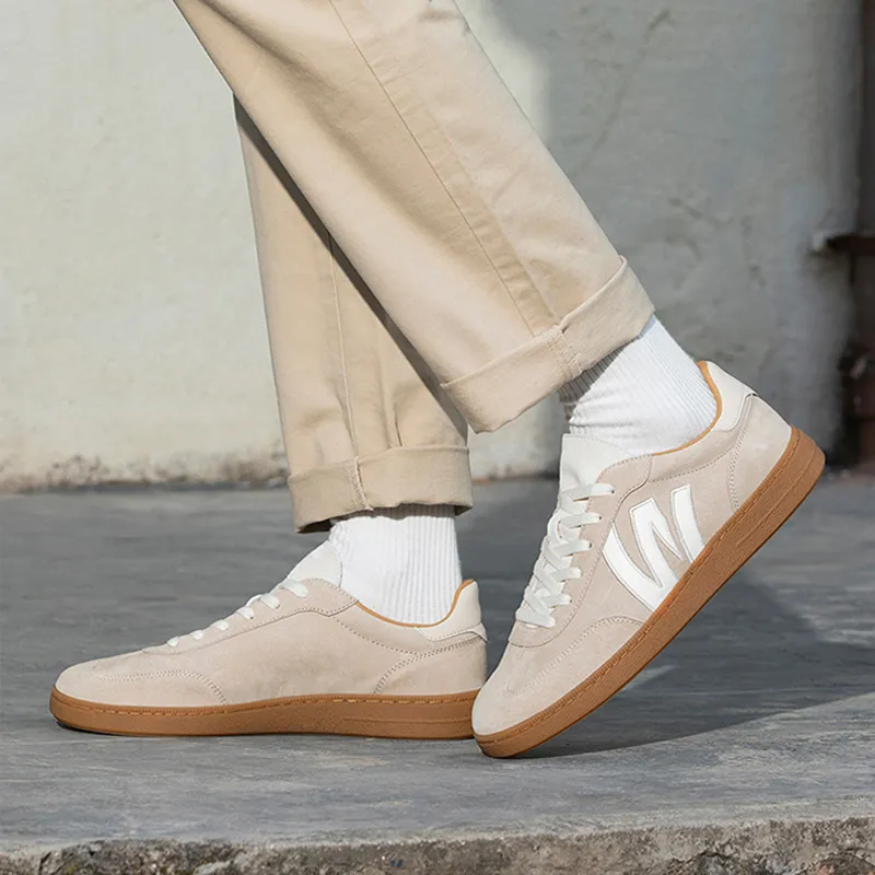 WALKSOUL Skateboard Shoes Men Low Top White-9