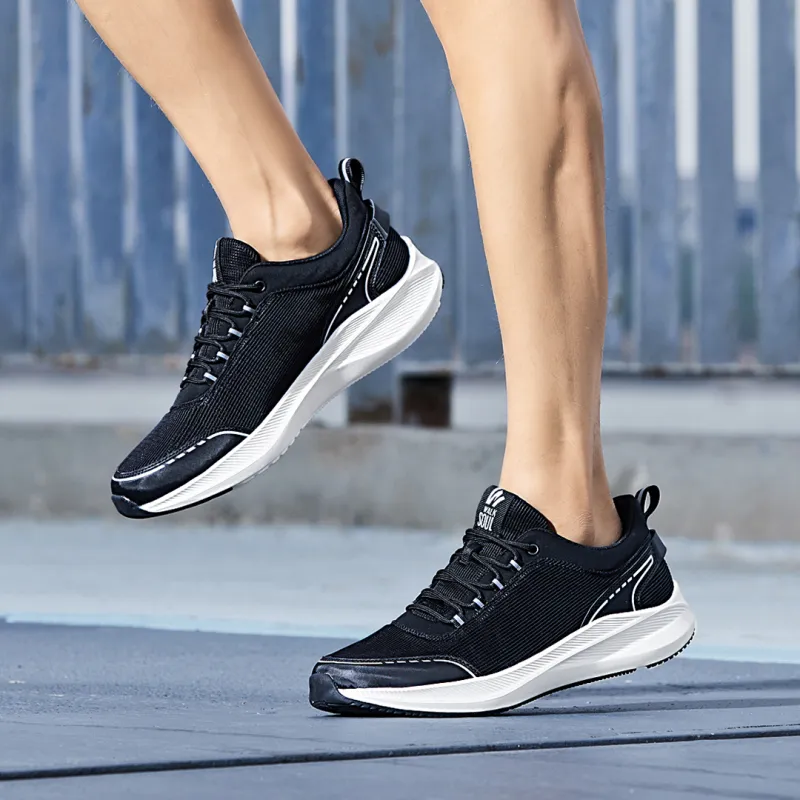 WALK SOUL Cushioning Coverage Rebound Wear-Resistant Lightweight Breathable Low-Top Running Shoes Men's-8