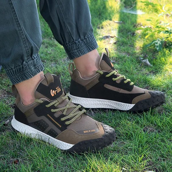 WALK SOUL Coverage Rebound Height Increasing Wear-Resistant Slip-Resistant Mid-Top Casual Shoes Unisex-5