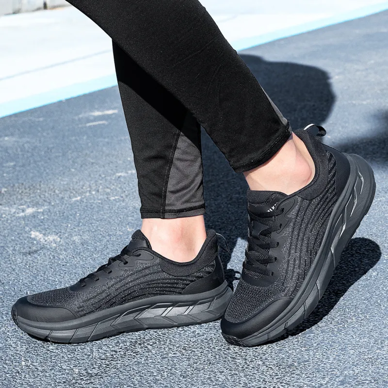WALK SOUL Cushioning Height Increasing Wear-Resistant Lightweight Breathable Slip-Resistant Low-Top Running Shoes Men's-13